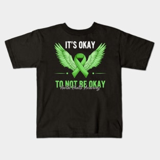 Mental Health Matters Awareness Angel Kids T-Shirt